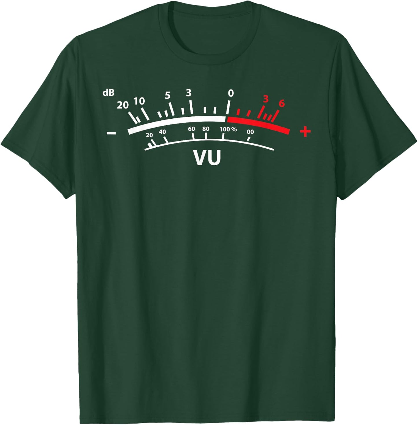 VU Meter dB DJ T-Shirt - T-Shirt | Forest