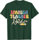 Spanish Teacher Rocks Back to School Shirt Funny Men Women T-Shirt - T-Shirt | Forest