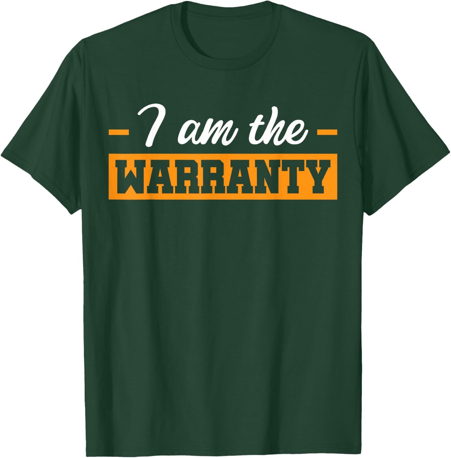 Car Mechanic Repair Vehicles Handyman -Adults Black Small Modern Classic I Am The Warranty T-Shirt - T-Shirt | Forest