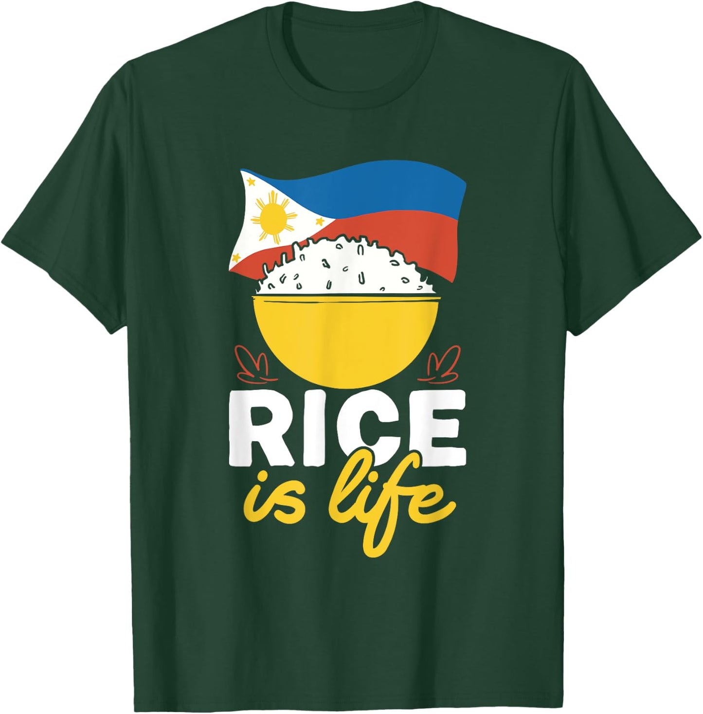 Philippines Filipino Rice Is Life Filipino T-Shirt - T-Shirt | Forest