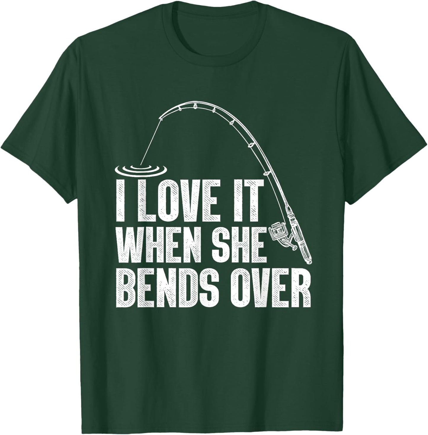Funny Fishing Design Women Fisherman Fishing Rod T-Shirt - T-Shirt | Forest