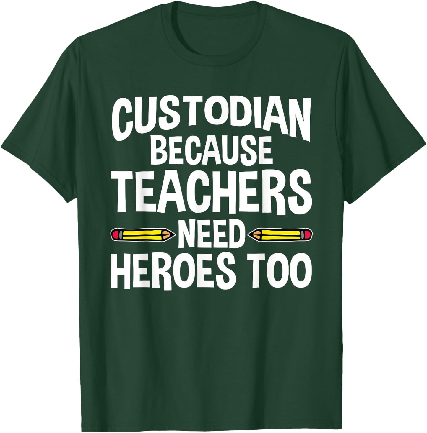 Funny School Custodian Design Women Janitor Quotes T-Shirt - T-Shirt | Forest