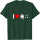 I Love House Music Funny Electronic Music V-Neck T-Shirt - T-Shirt | Forest