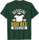 Official Boo Bee Inspector Halloween Humor Funny Ghost T-Shirt - T-Shirt | Forest