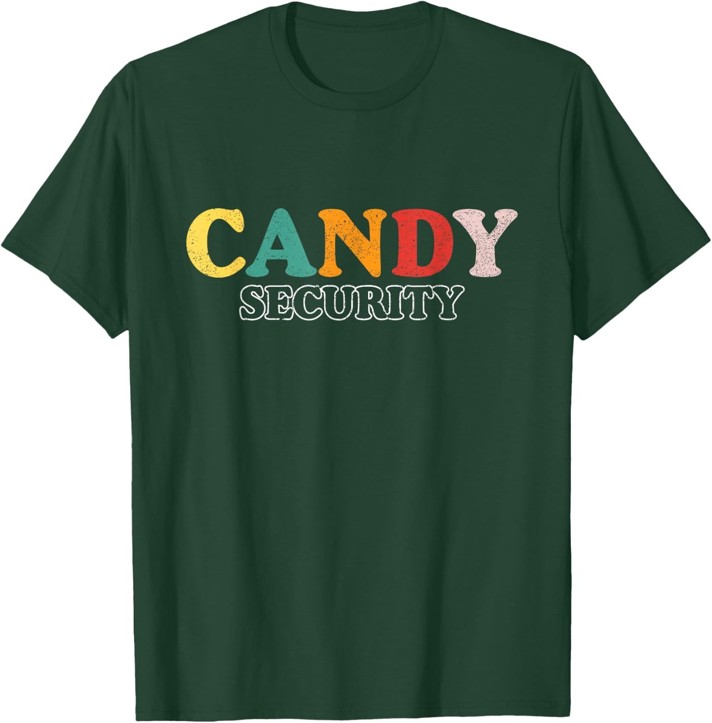 Funny Candy Security | Halloween Party T-Shirt - T-Shirt | Forest