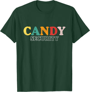 Funny Candy Security | Halloween Party T-Shirt - T-Shirt | Forest