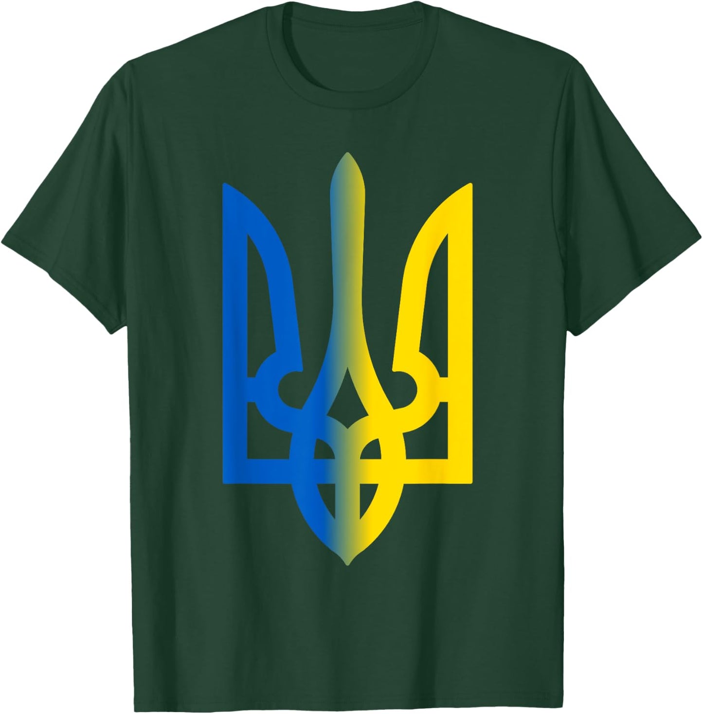 Trident Ukrainian Volodymyr Zelensky President Of Ukraine T-Shirt - T-Shirt | Forest