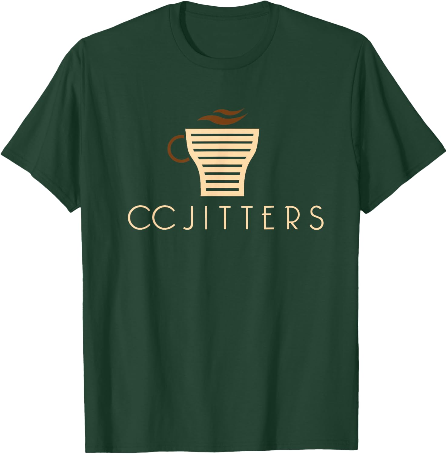 CC Jitters Coffee Shop T-Shirt - T-Shirt | Forest