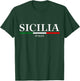 Sicilia Flag Sicily Palermo Italy T-Shirt - T-Shirt | Forest