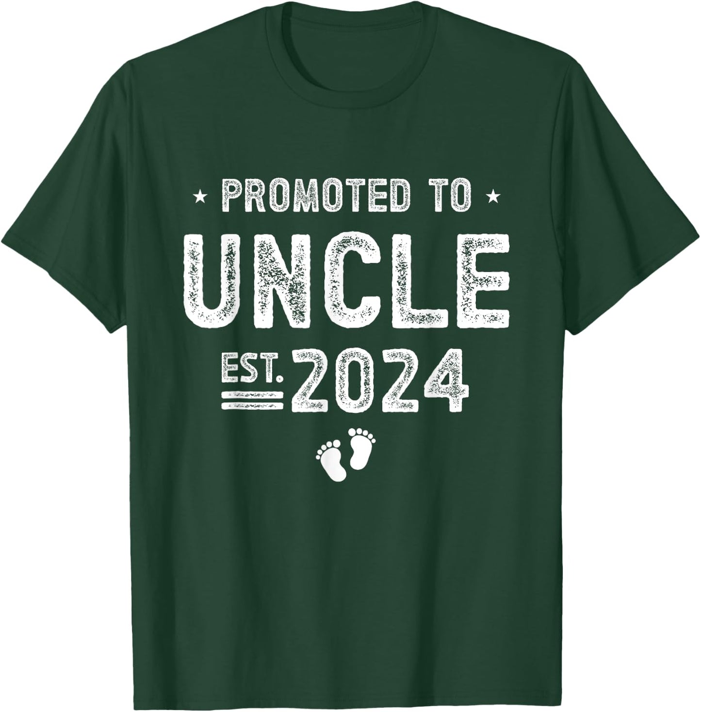 Promoted to Uncle 2024 Soon To Be Uncle T-Shirt - T-Shirt | Forest