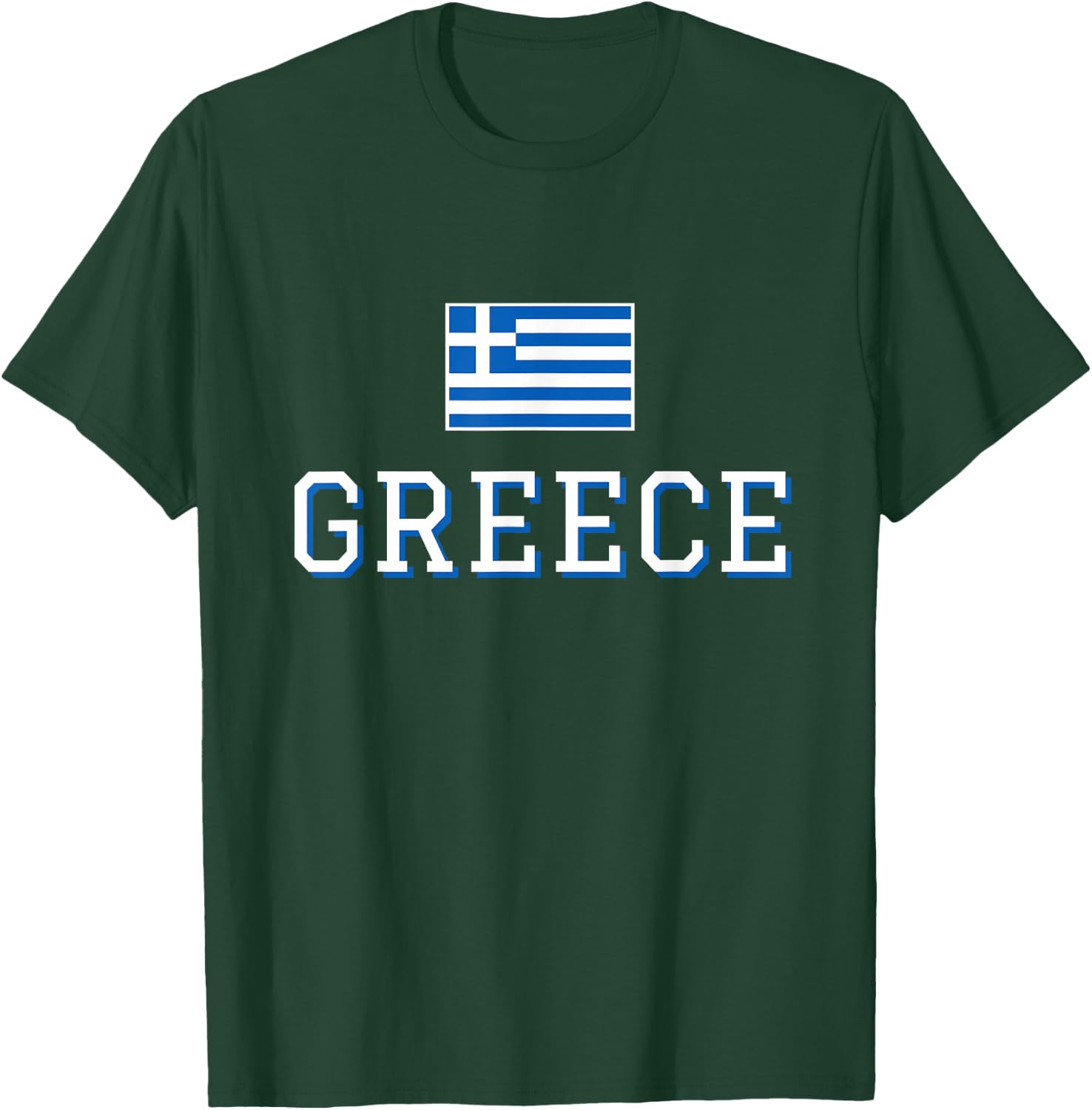 Greece Flag Greek Flag Greece Souvenir T-Shirt - T-Shirt | Forest