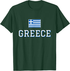 Greece Flag Greek Flag Greece Souvenir T-Shirt - T-Shirt | Forest