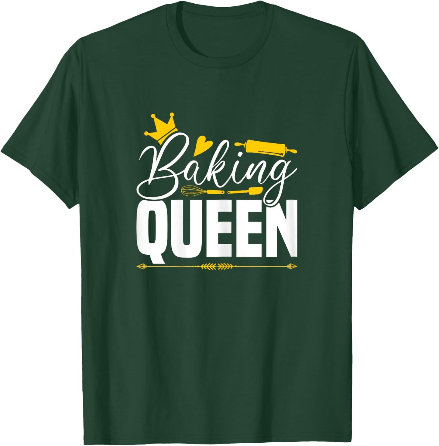 Baking Queen Baker Confectioner Baking Utensils T-Shirt - T-Shirt | Forest
