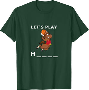 Funny basketball horse game quote Let's play horse T-Shirt - T-Shirt | Forest