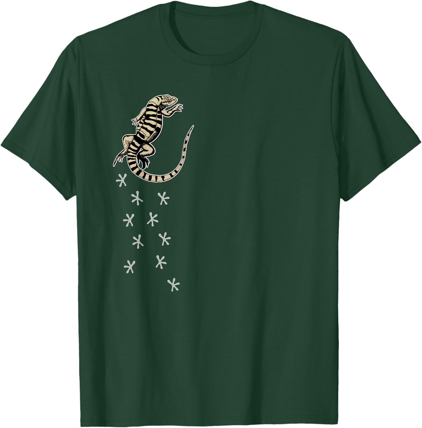 Tegu Owner Footprints Tegu Lover Tegu Lizard T-Shirt - T-Shirt | Forest