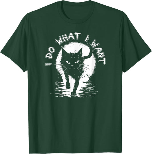 Cat Crazy Halloween Text Design Kitty Feral Stray Cat Women T-Shirt - T-Shirt | Forest
