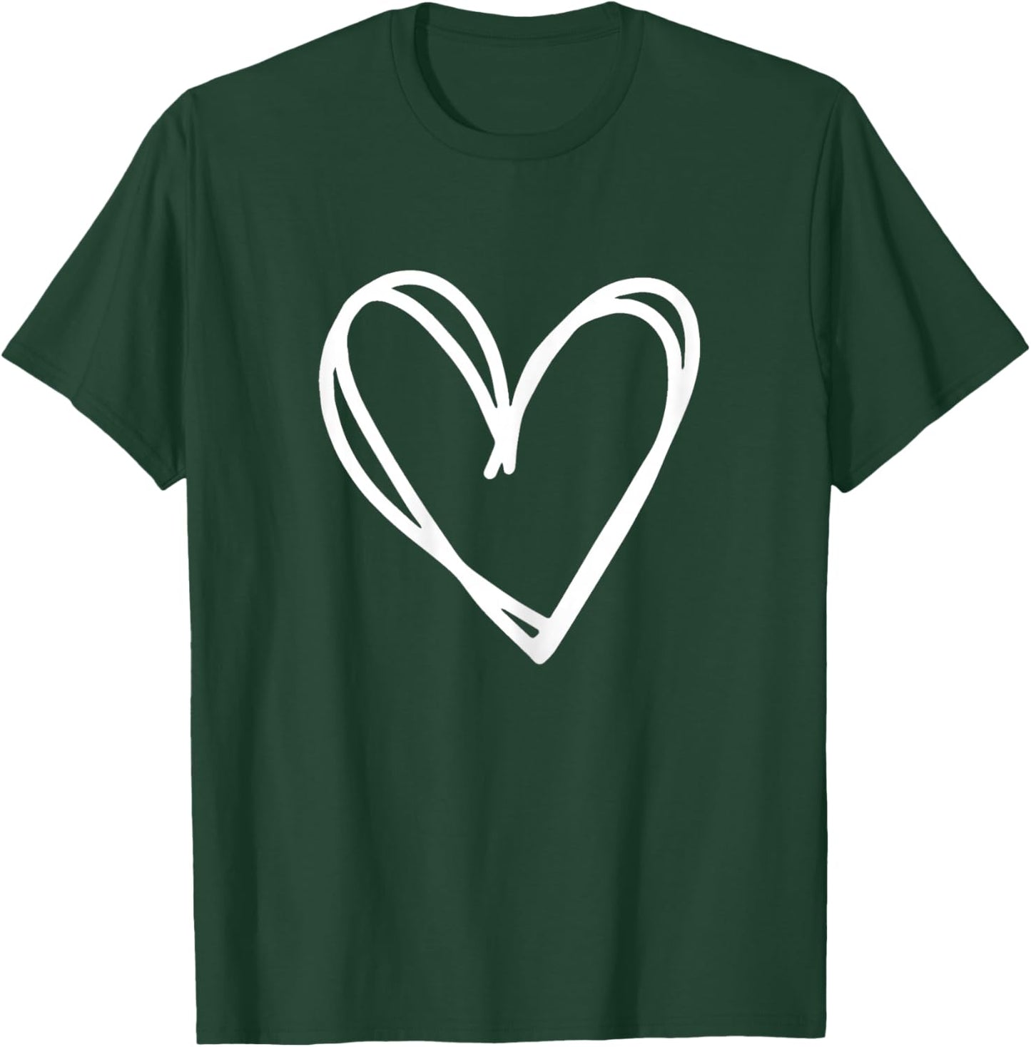 Girls Heart Valentines Day Graphic T-Shirt - T-Shirt | Forest
