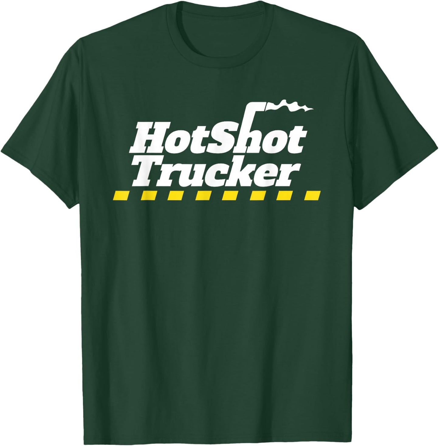 Hotshot Trucker Dually Truck And Trailer Driver OTR T-Shirt - T-Shirt | Forest