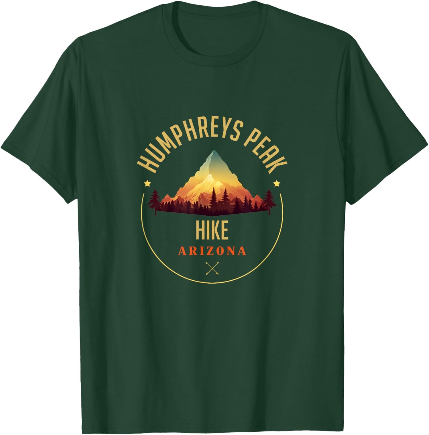 Humphreys Peak Souvenir Apparel - Humphreys Peak Hiking T-Shirt - T-Shirt | Forest