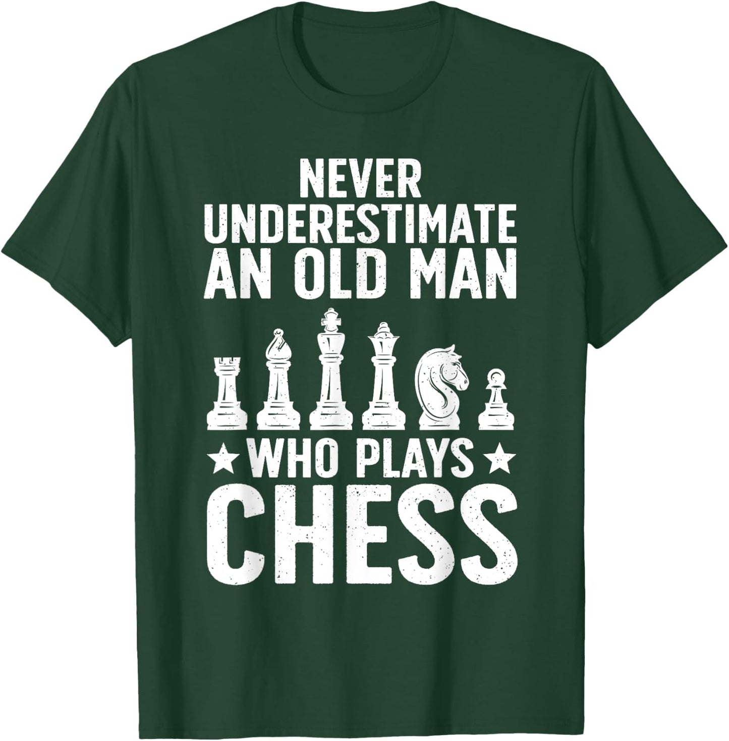 Best Chess Player Art Dad Grandpa Chess Lover Pieces T-Shirt - T-Shirt | Forest