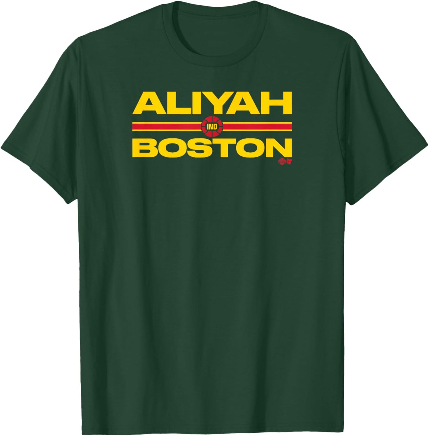 Aliyah Boston: Text Stack - Indiana Basketball T-Shirt - T-Shirt | Forest