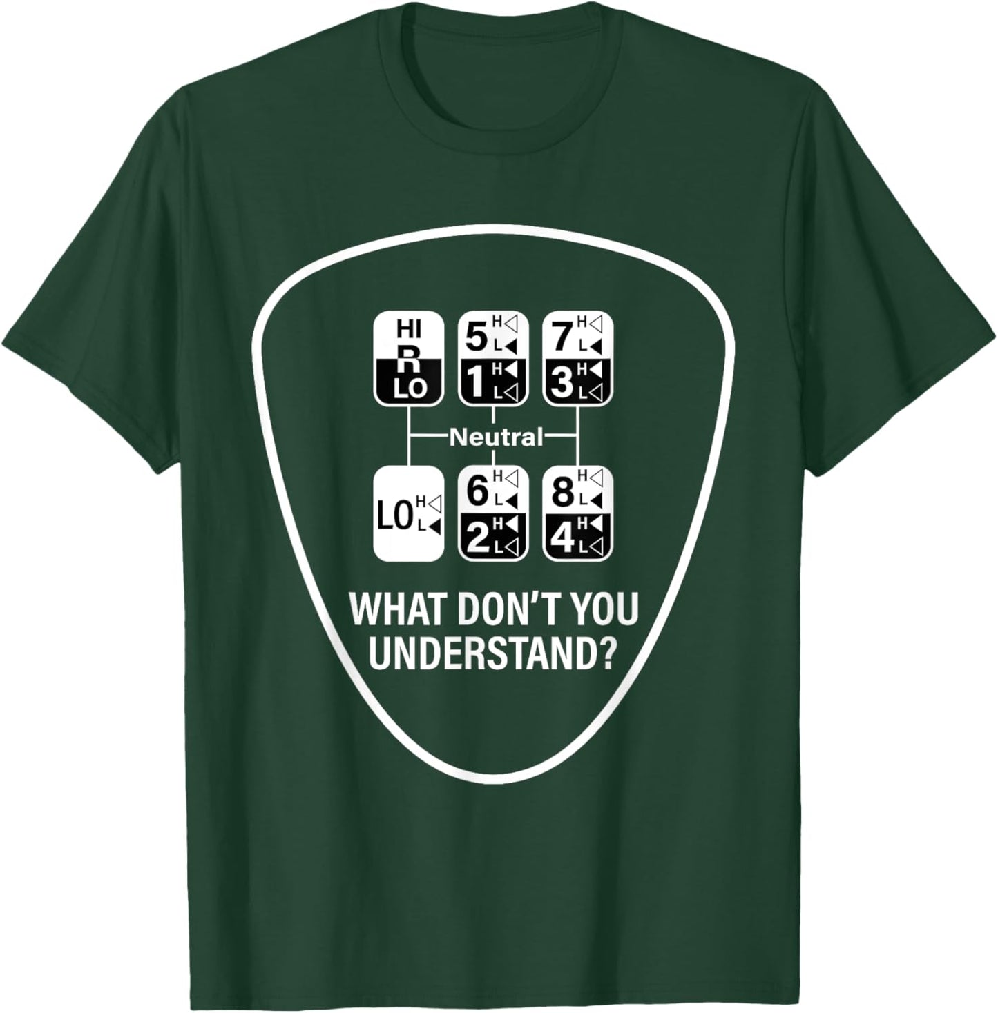 Funny OTR Driver 18 Speed Trucker T-Shirt - T-Shirt | Forest