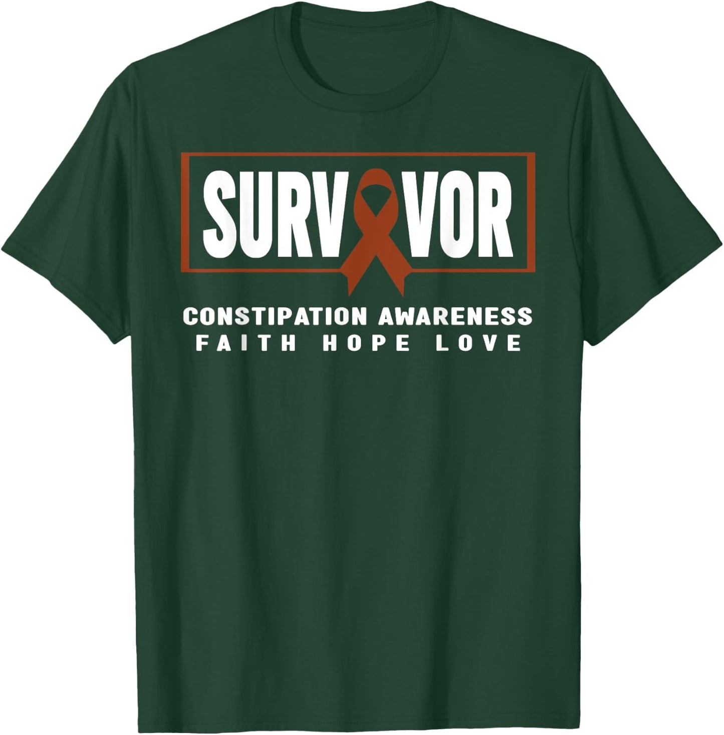 Constipation Awareness Shirt - Constipation Survivor T-Shirt - T-Shirt | Forest