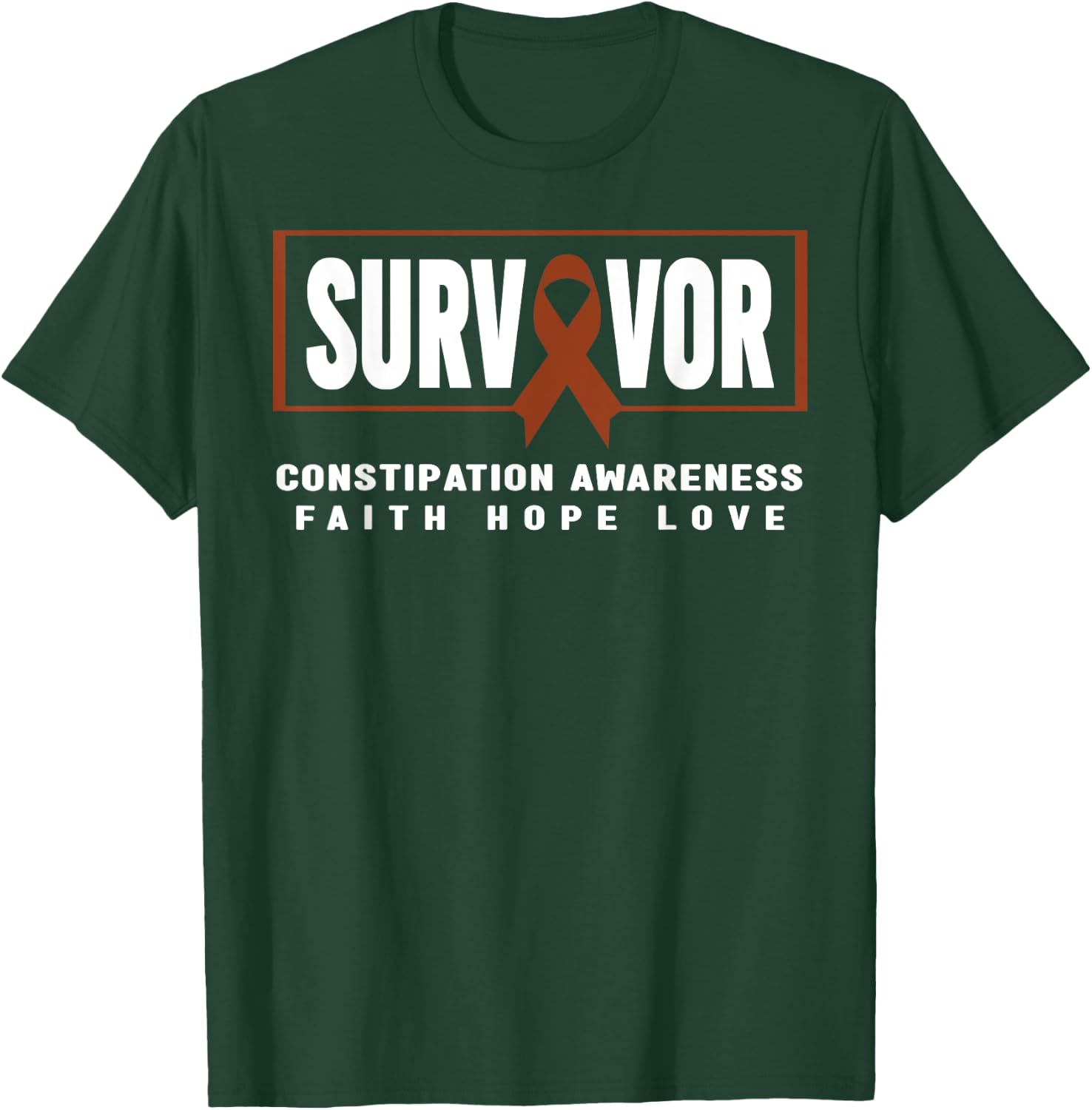 Constipation Awareness Shirt - Constipation Survivor T-Shirt - T-Shirt | Forest