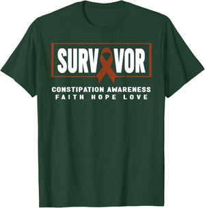Constipation Awareness Shirt - Constipation Survivor T-Shirt - T-Shirt | Forest