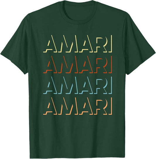 My Name Is Custom Novelty Given Name Merch Clothes Amari First Name Personalized Named T-Shirt - T-Shirt | Forest
