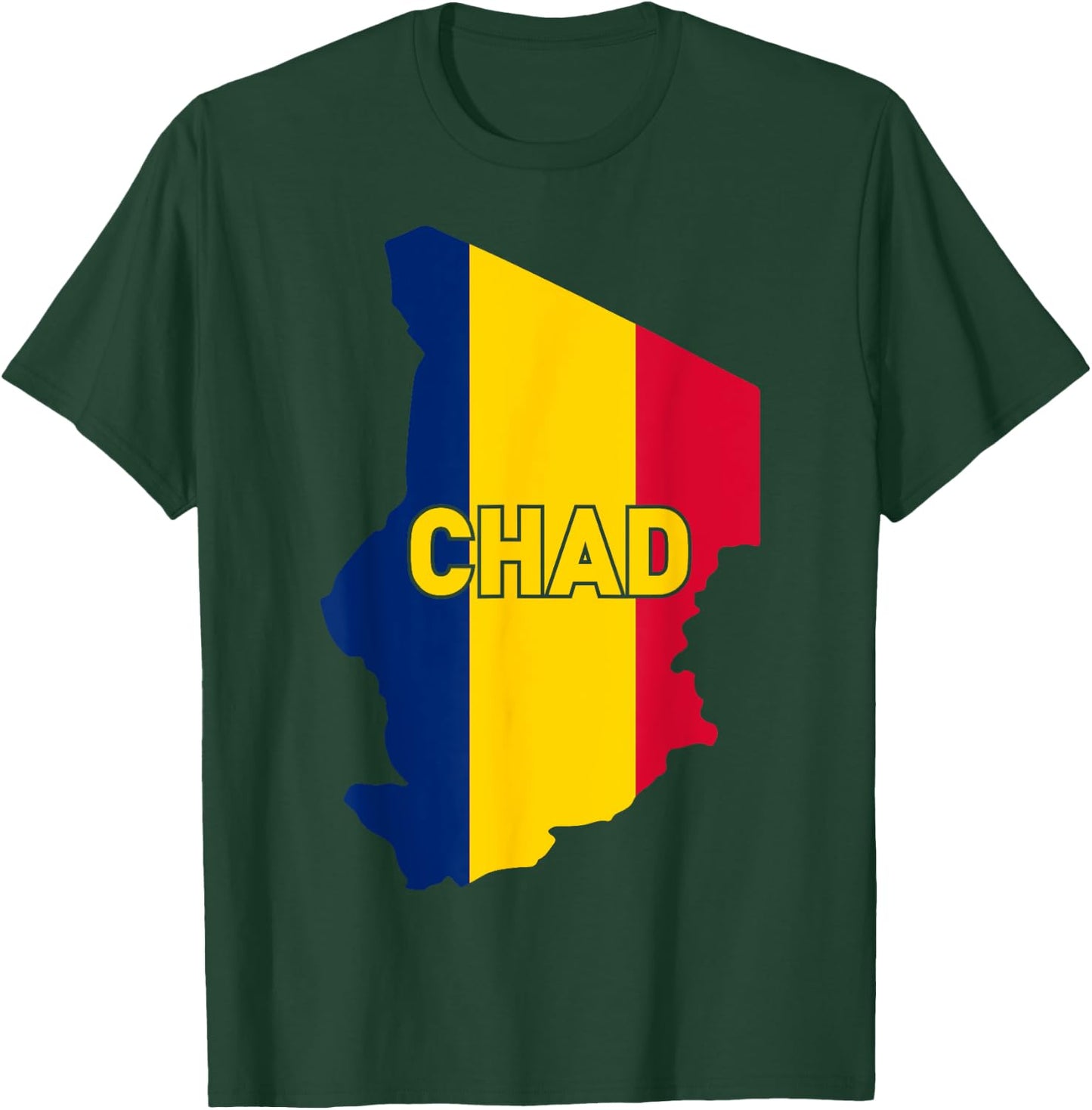 Proud Family and Patriotic Flag of Country Chad Kids Men T-Shirt - T-Shirt | Forest
