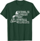 School Is Important Football Is Importanter Football Lineman T-Shirt - T-Shirt | Forest