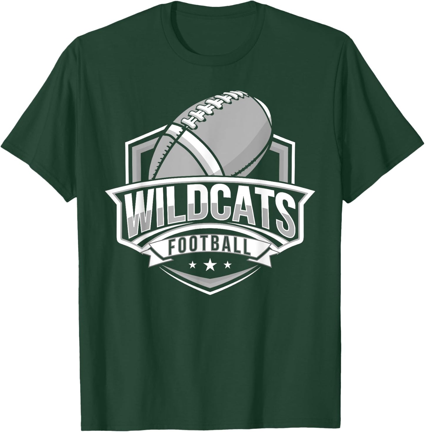 Wildcats Game Day Football Mascot Roar With Pride! T-Shirt - T-Shirt | Forest