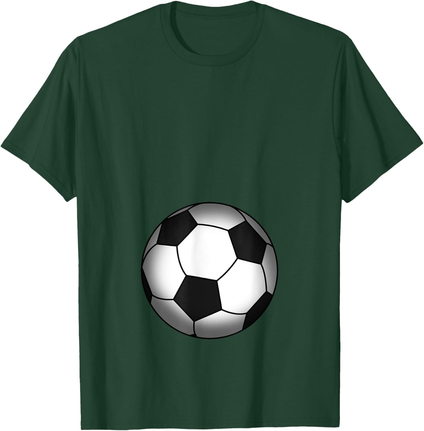 Funny Soccer Player Belly Pregnant Mama T-Shirt - T-Shirt | Forest