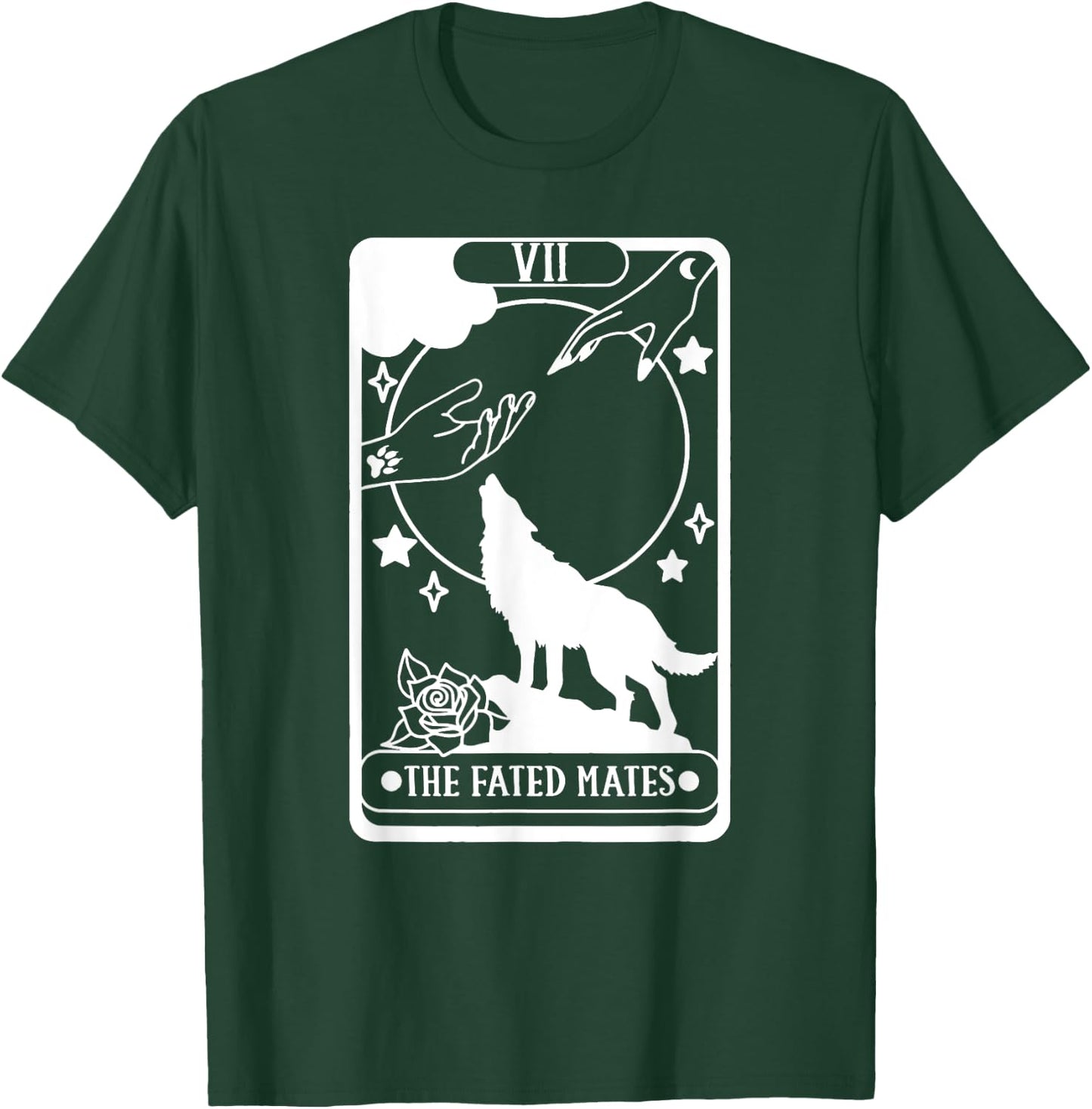 The Fated Mates Tarot Card, Funny Book Lover T-Shirt - T-Shirt | Forest