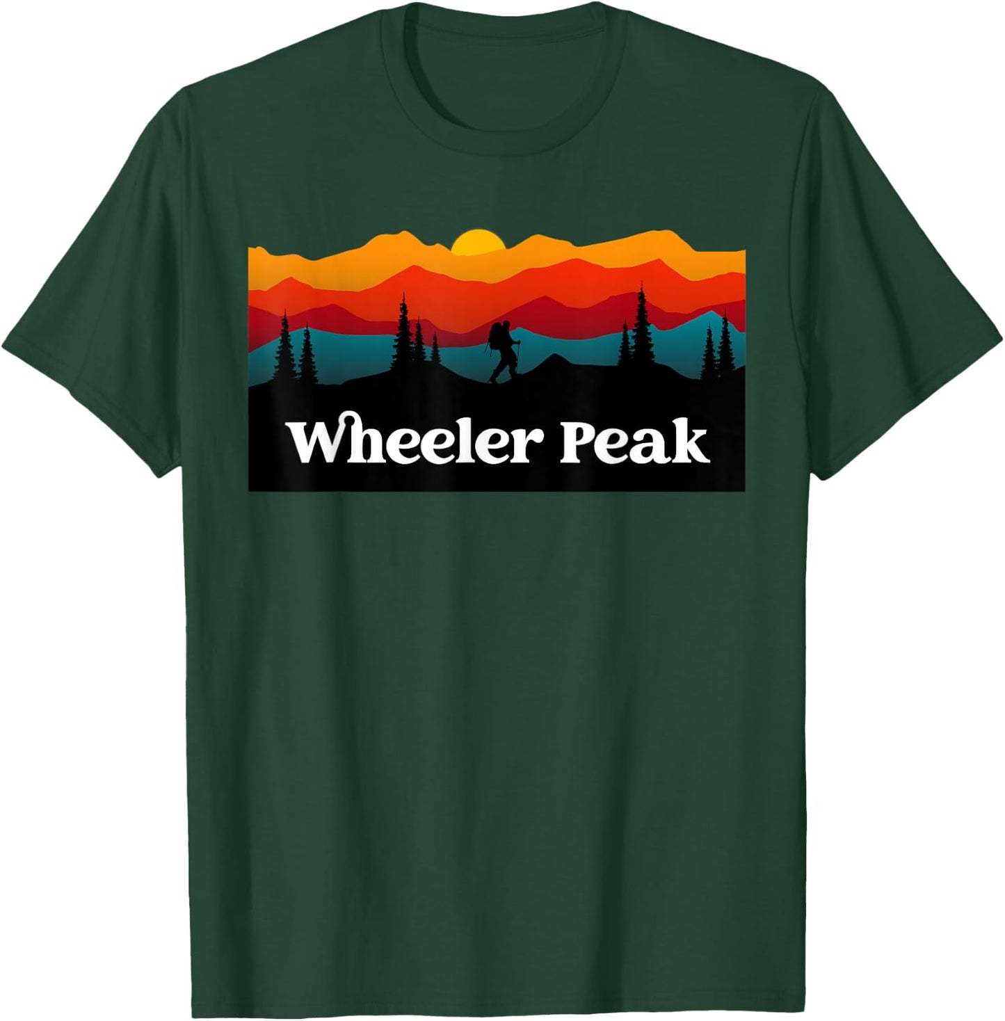 Outdoor hiking nature Wheeler Peak national park trekking T-Shirt - T-Shirt | Forest