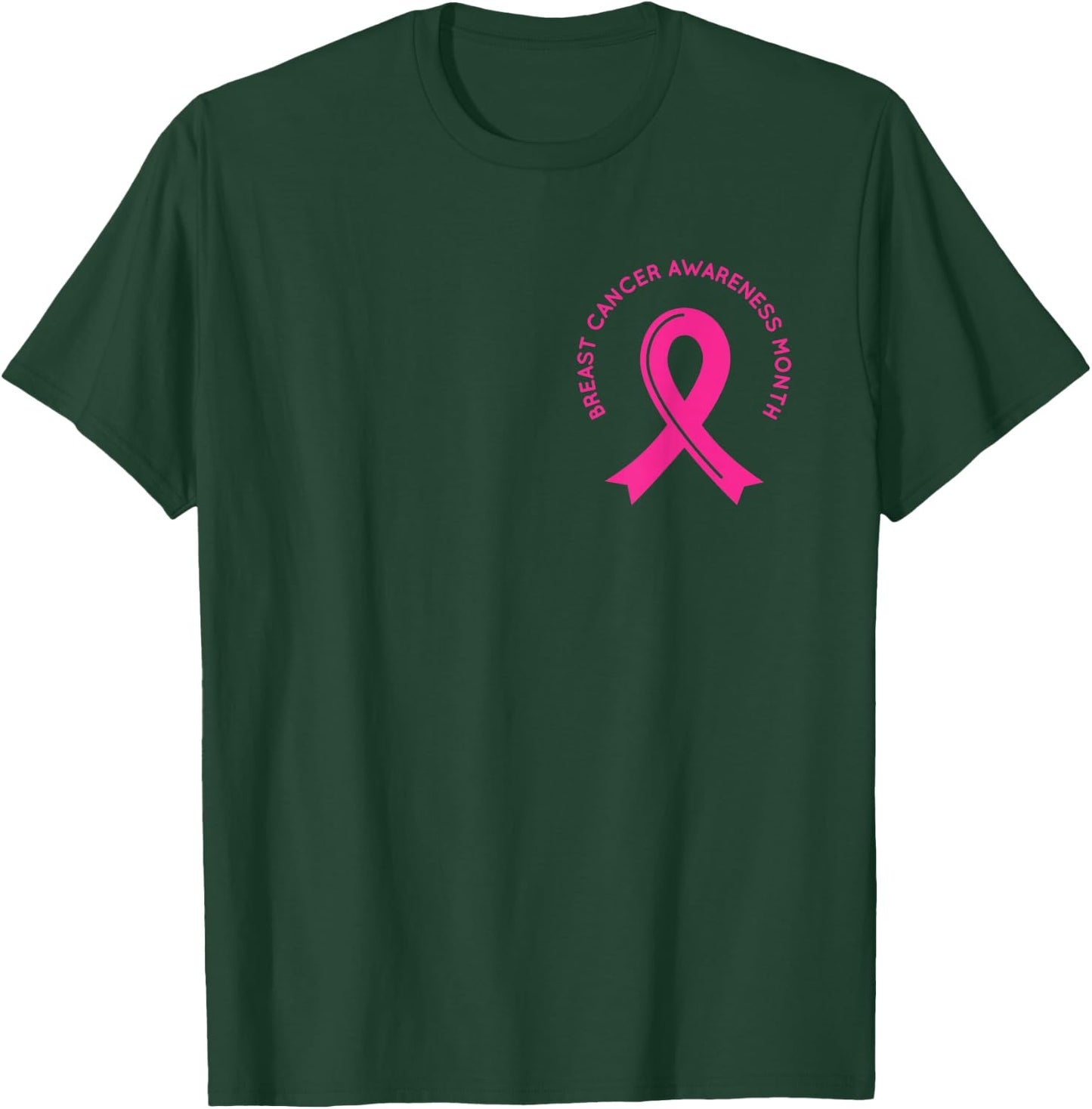 Breast Cancer Awareness Pink Ribbon Support Squad Cancer T-Shirt - T-Shirt | Forest