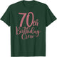 70th Birthday Crew 70 Years Old Women Matching Group Party T-Shirt - T-Shirt | Forest