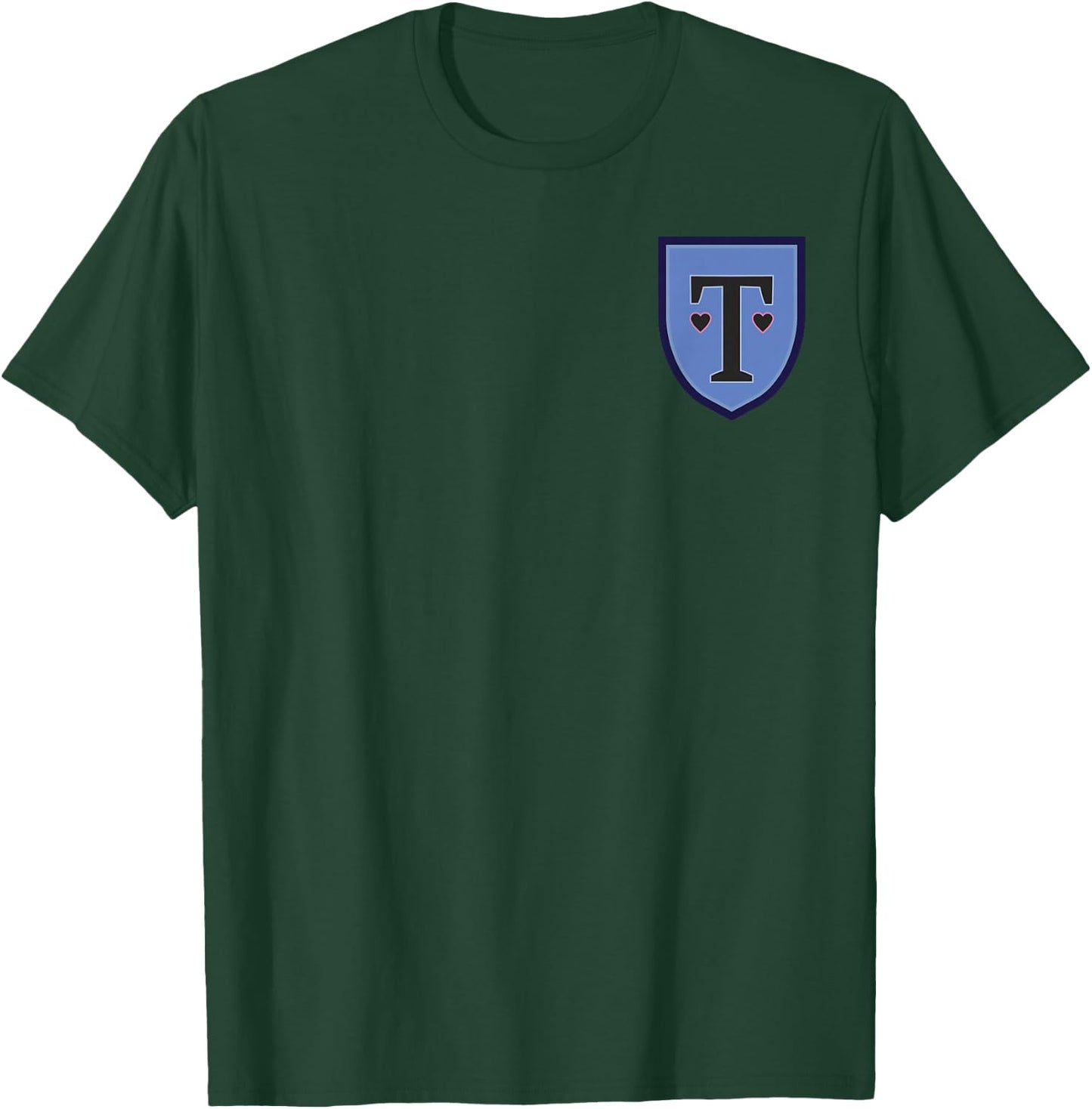 Heartstopper Truham Grammar School Heart Pocket Crest T-Shirt - T-Shirt | Forest