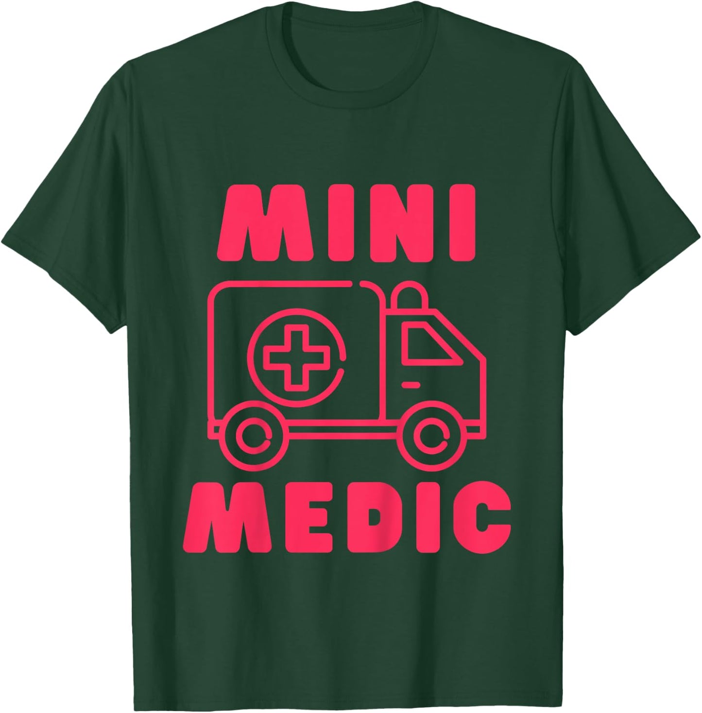 Mini Medic Paramedic Toddler First Responders EMT Kids T-Shirt - T-Shirt | Forest