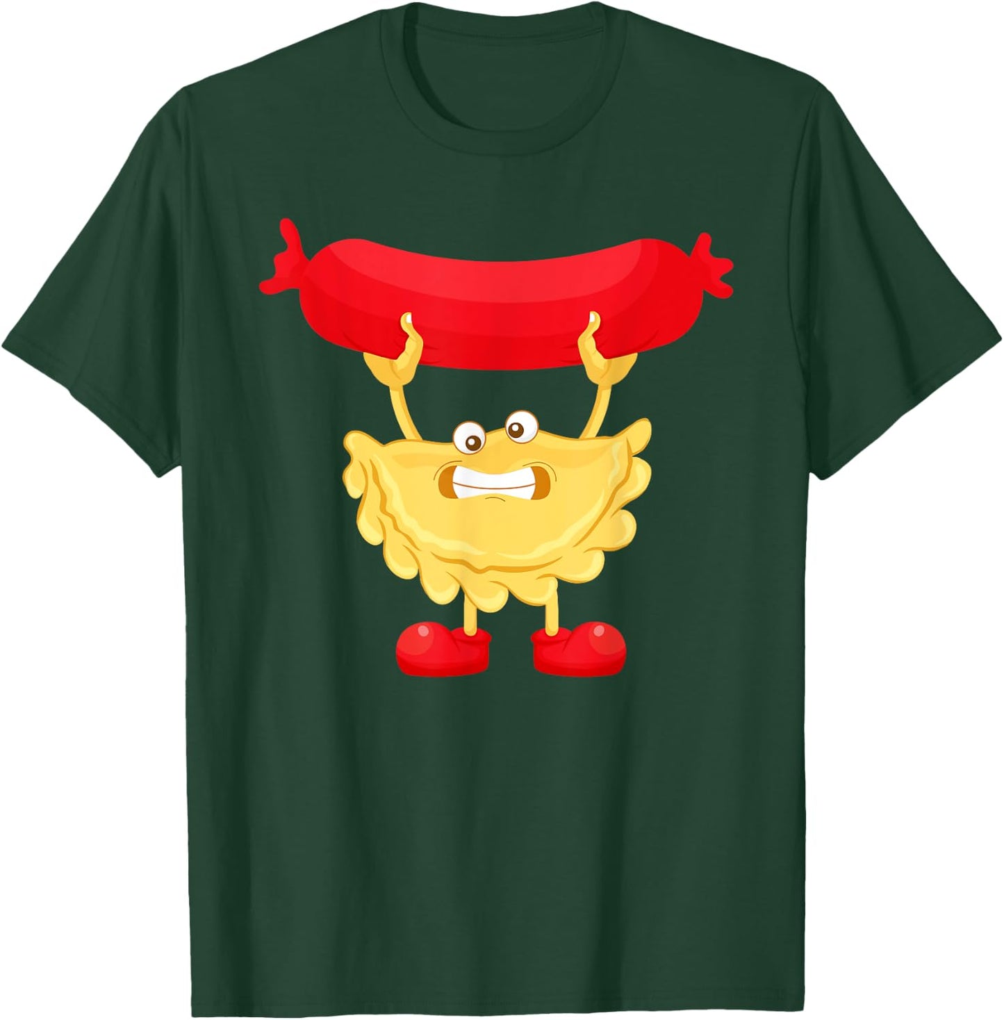 Cute Pierogi Kielbasa Art Women Sausage Polish Food T-Shirt - T-Shirt | Forest