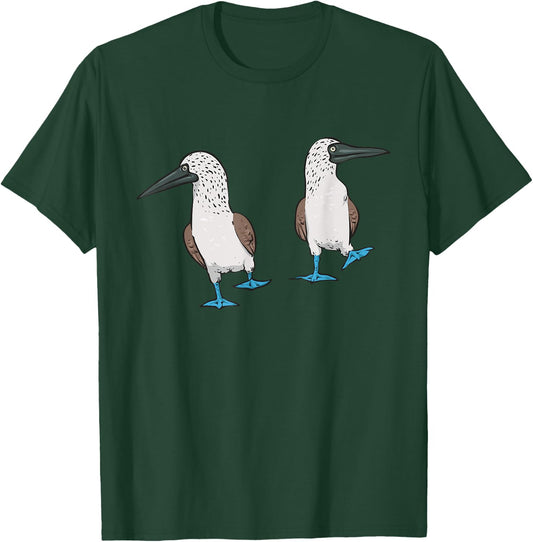 Blue-footed Booby Boobies Seabird T-Shirt - T-Shirt | Forest