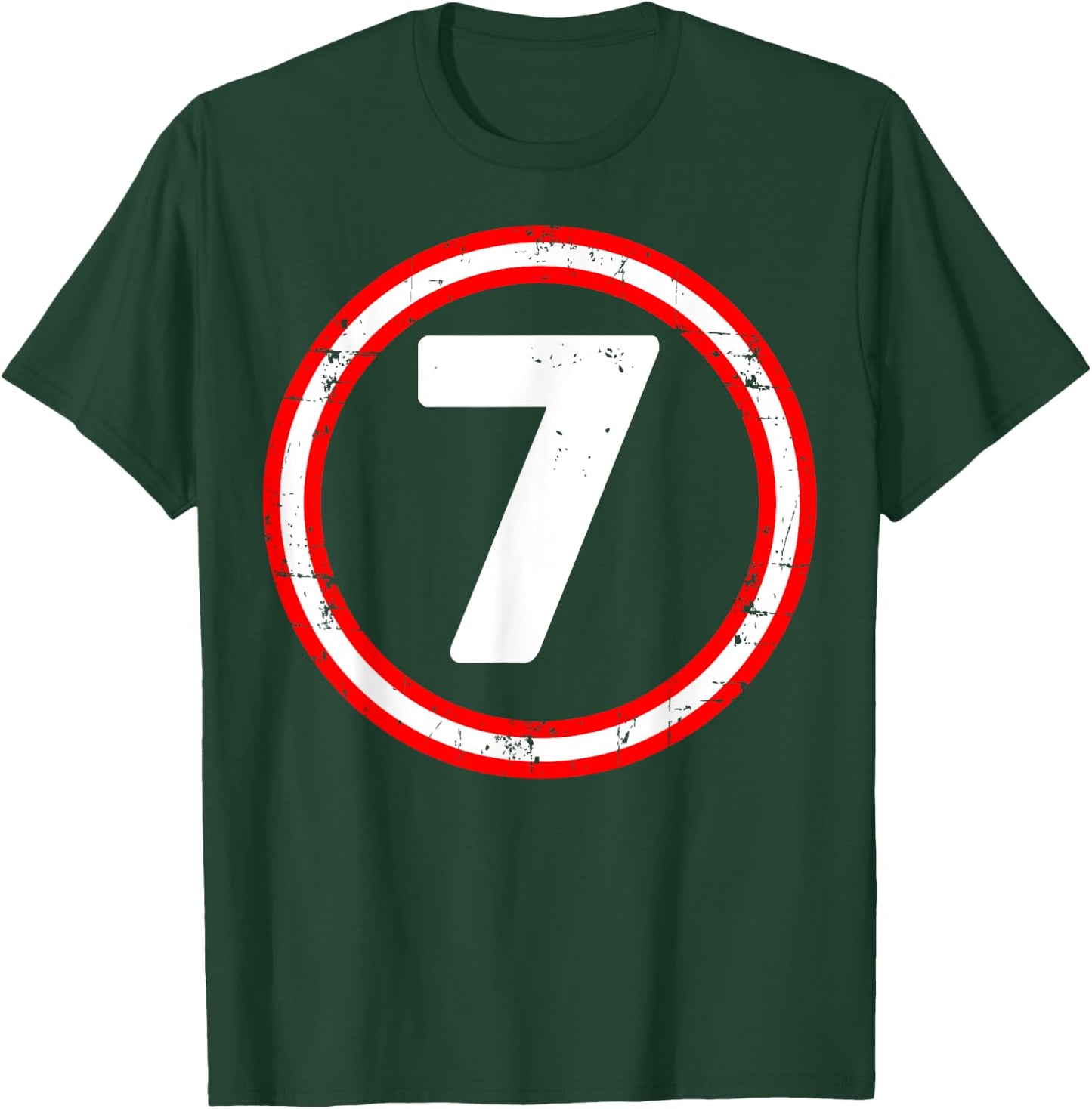 7th Birthday of Boy or Girl, 7 Years Old, Seven T-Shirt - T-Shirt | Forest