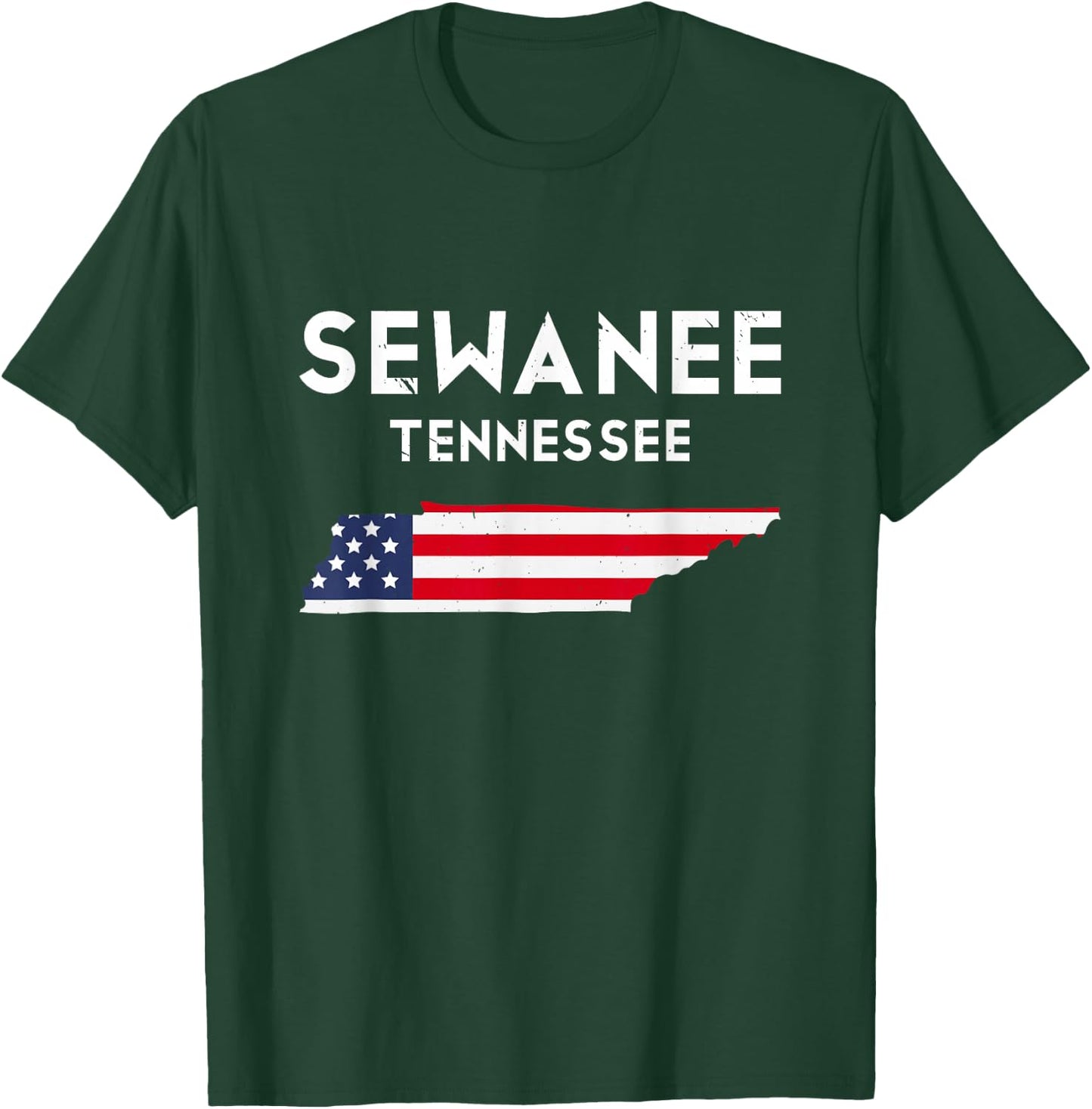 Sewanee Tennessee USA State America Travel Tennessean T-Shirt - T-Shirt | Forest