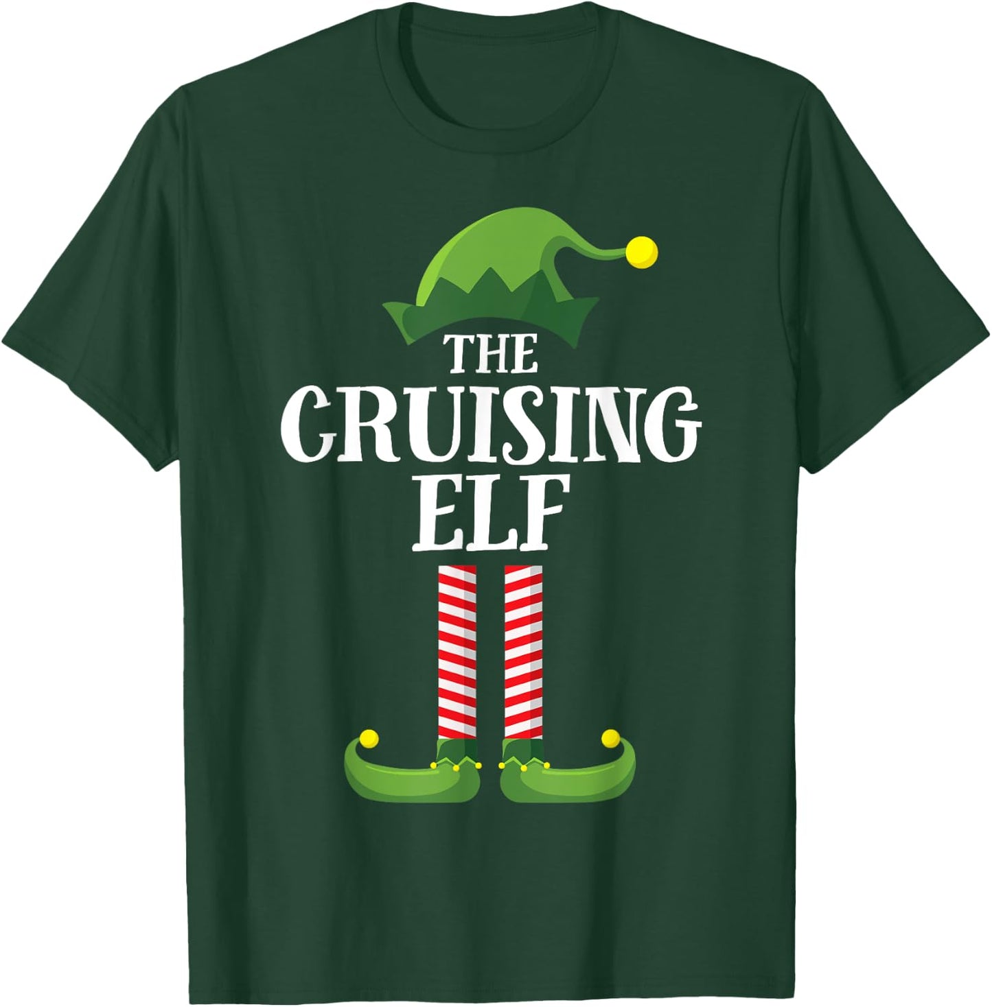 Cruising Elf Matching Family Cruise Christmas Funny Group T-Shirt - T-Shirt | Forest