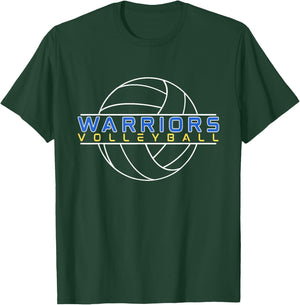 Warriors Volleyball Alt. Warm Up T-Shirt - T-Shirt | Forest