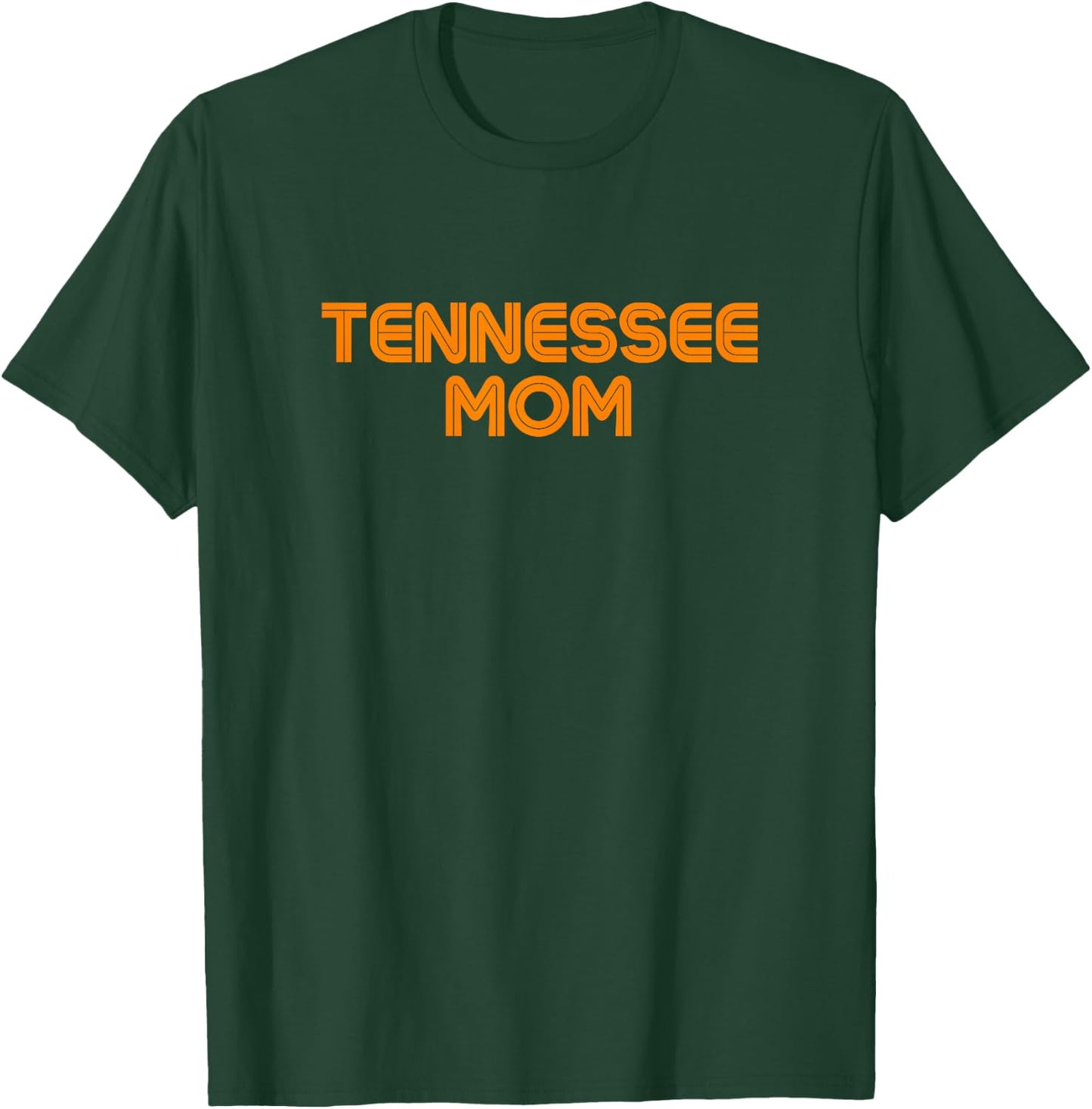 Retro Tennessee Mom | TN Orange Vintage Tennessee Mom T-Shirt - T-Shirt | Forest