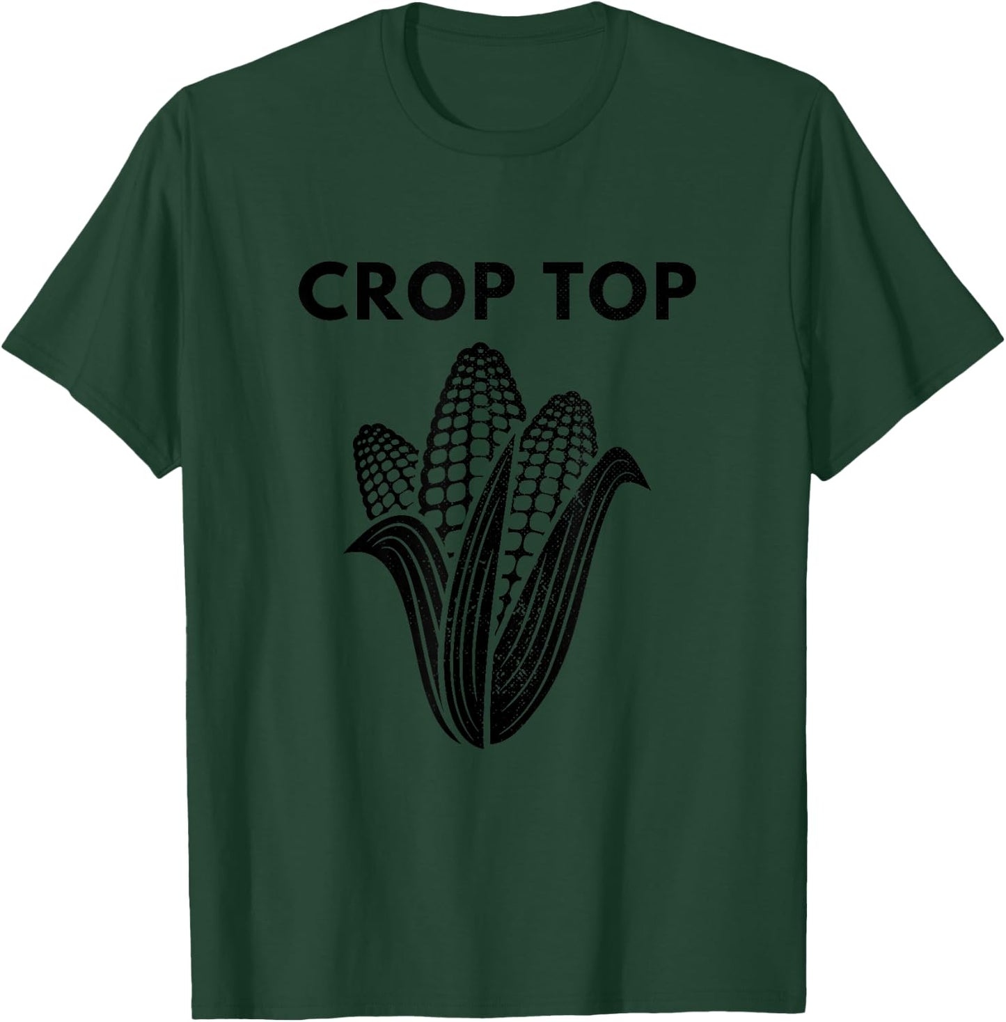 Crop Top Funny Vegetable Farming Vegetarian Farmer T-Shirt - T-Shirt | Forest