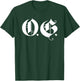 OG Original Gangster Gangsta O.G. Calligraphy Men Women T-Shirt - T-Shirt | Forest