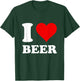 Red Heart I Love Beer T-Shirt - T-Shirt | Forest